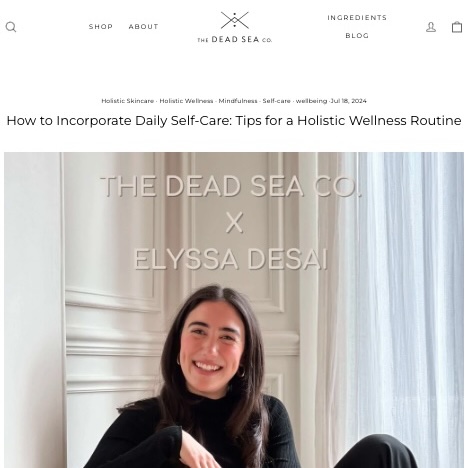 The Dead Sea Co x Elyssa Desai